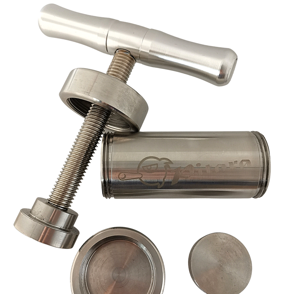 Stainless steel T-Press handle Tool - Premium Anodized Pollen Press (Small) - Image 3